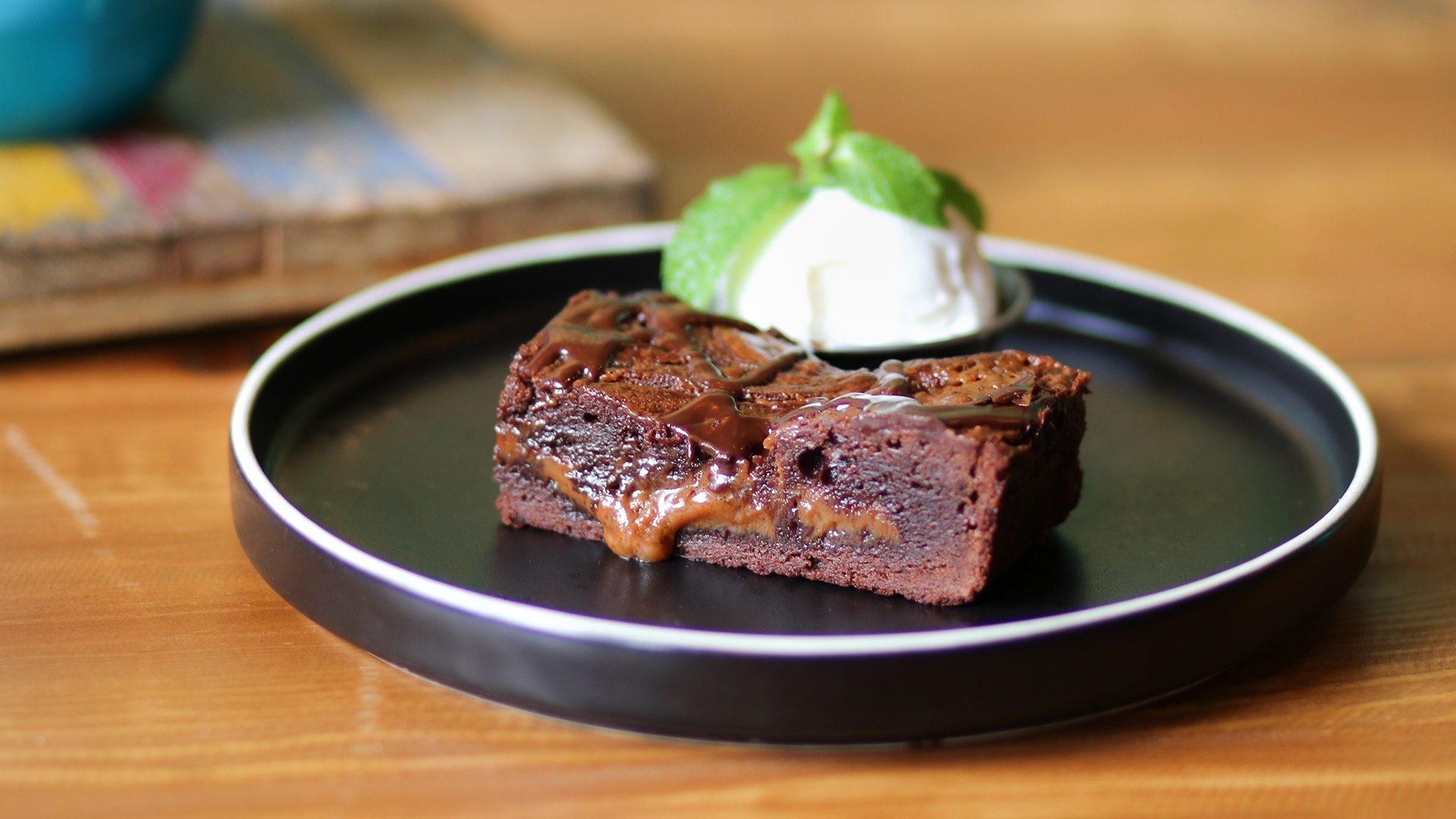 Gooey Salted Caramel Brownie