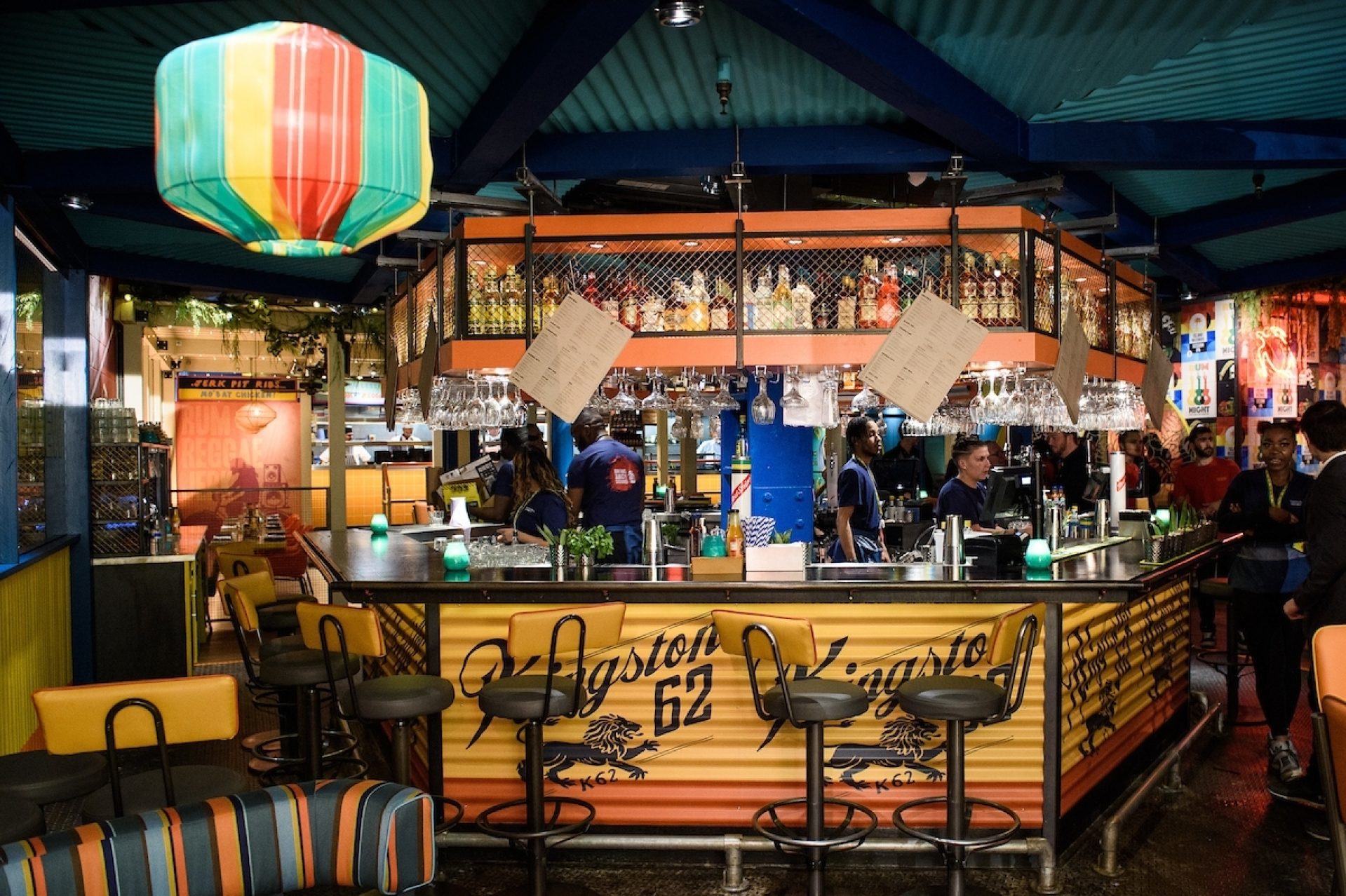 Turtle Bay Croydon colourful island bar serving up 2-4-1 tropical cocktails