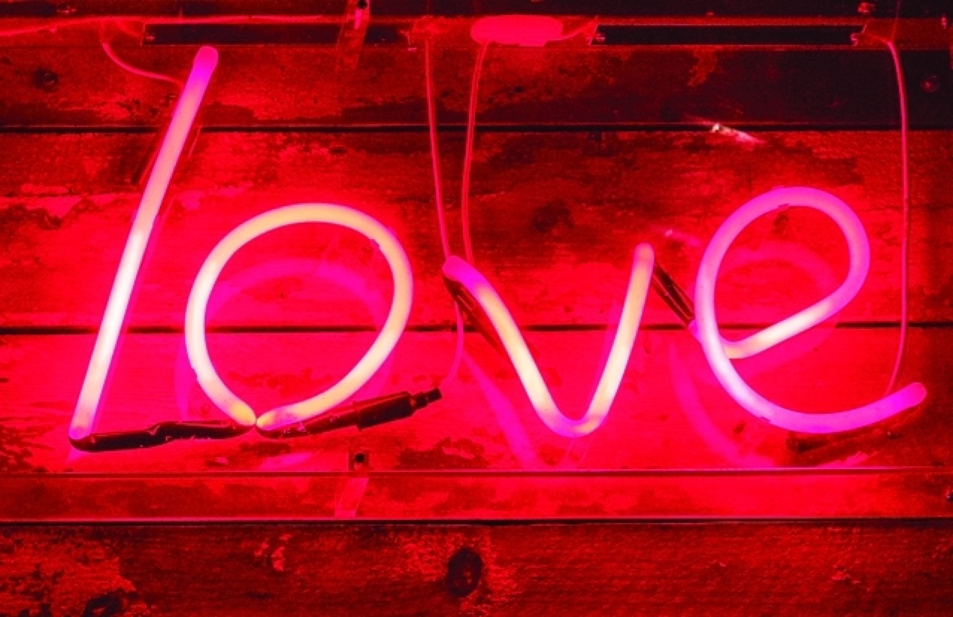 Neon love sign
