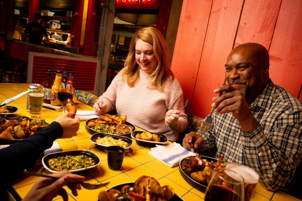 Friends enjoying sunday Reggae Roast sml