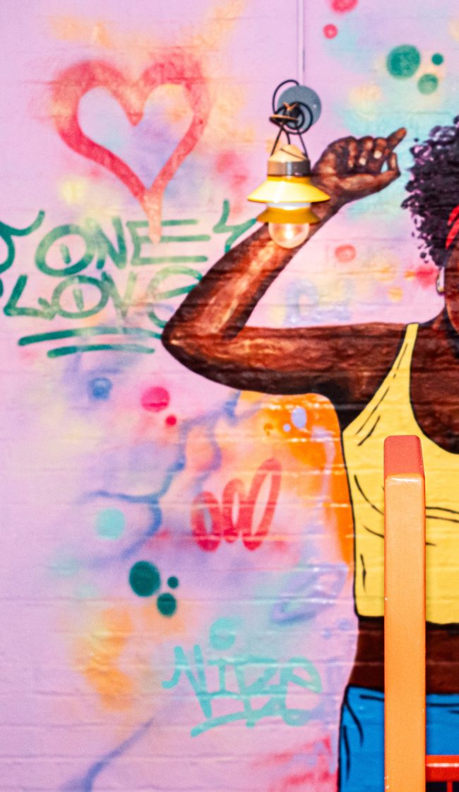 Liverpool Vic St Interior Girl Mural 4