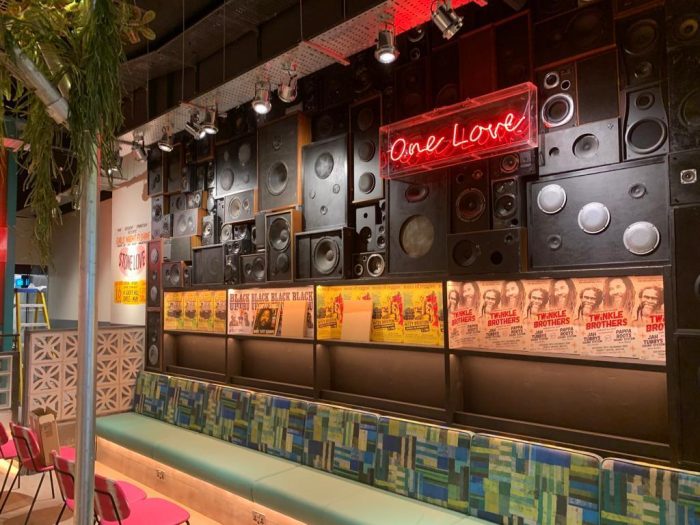 Salford Quays Speaker Wall Interior