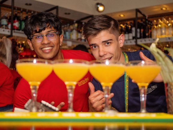 Bar Team making cocktails